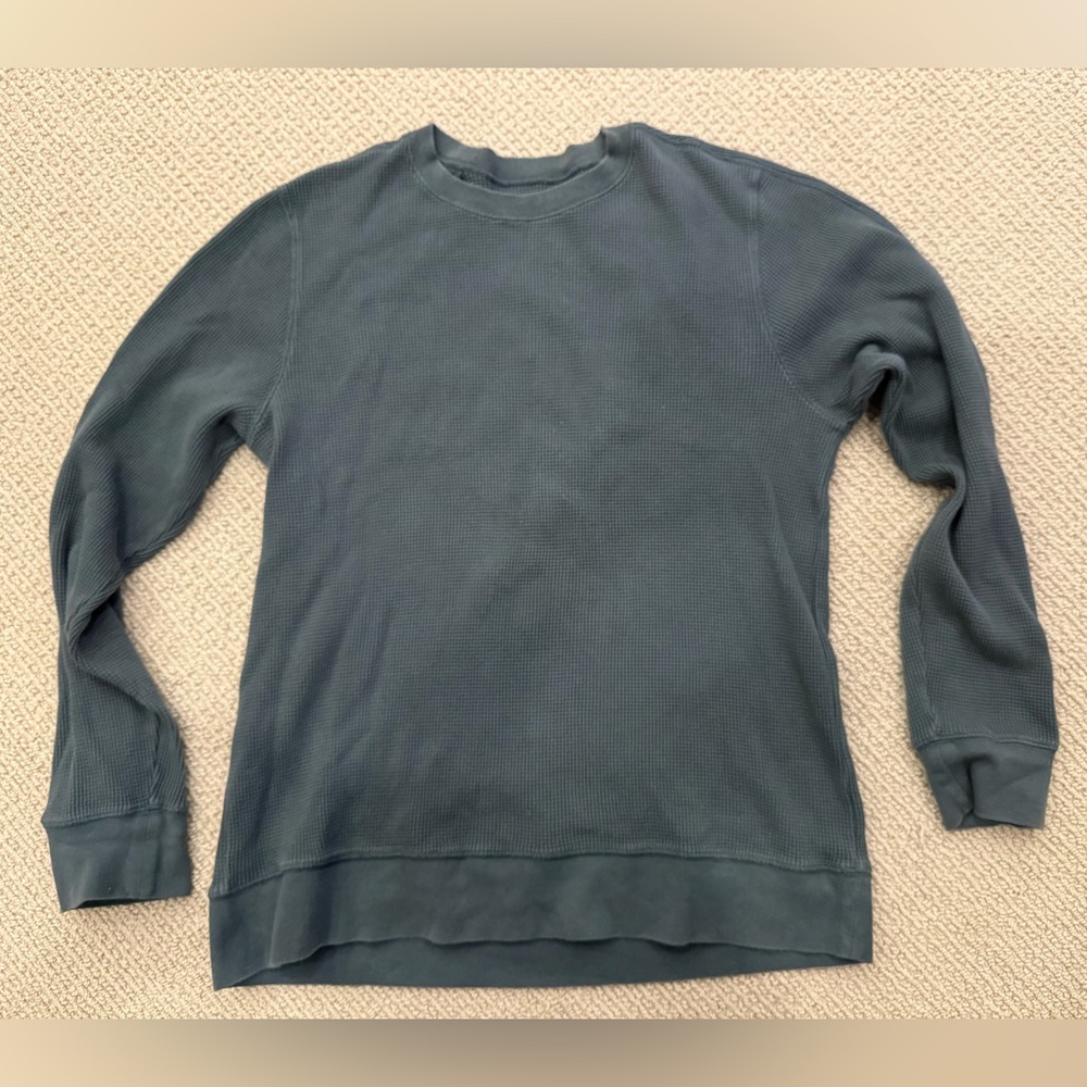 Everlane Men's Slate Blue Crewneck Sweater
